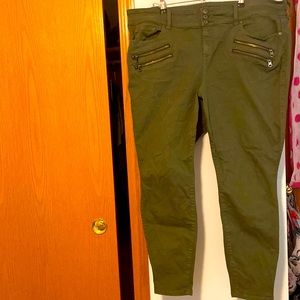 Torrid , army green, soft touch pants